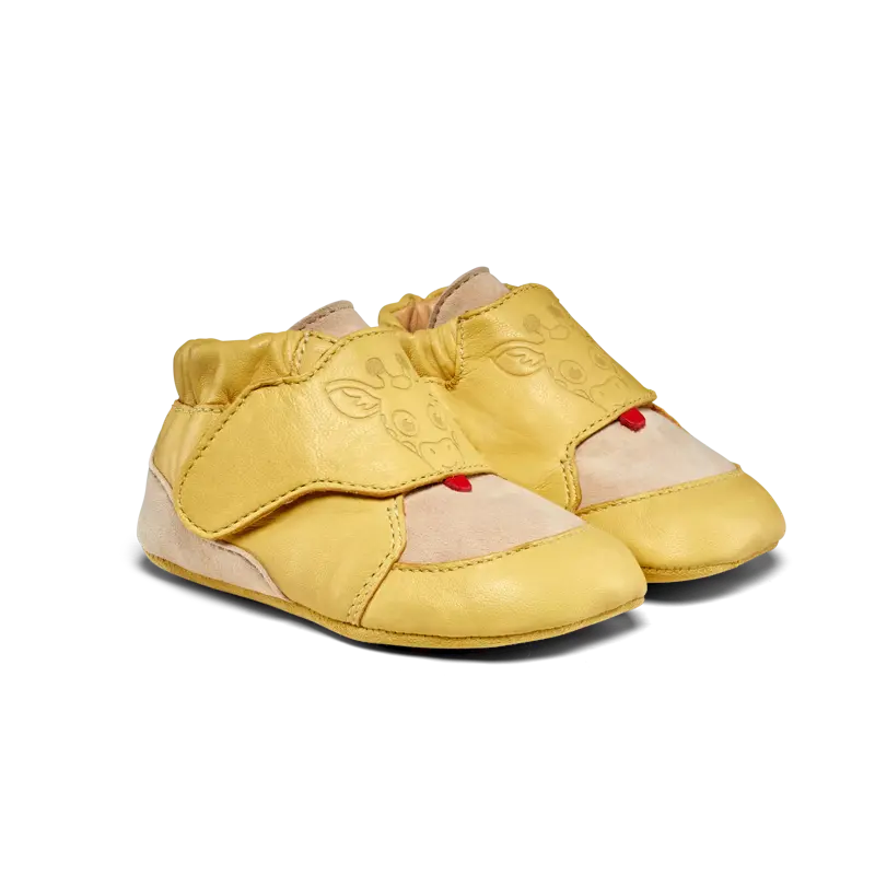 Affenzahn Krabbelschuh Leder Crawly Giraffe