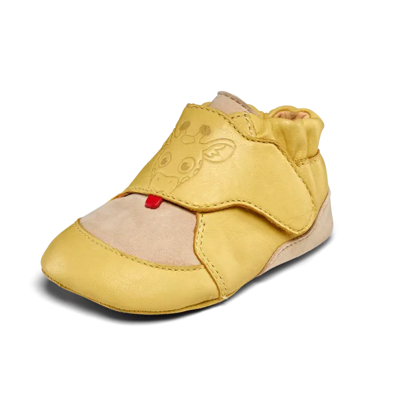 Affenzahn Krabbelschuh Leder Crawly Giraffe