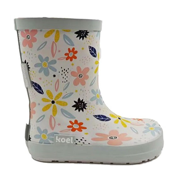 Koel Gummistiefel White Flowers