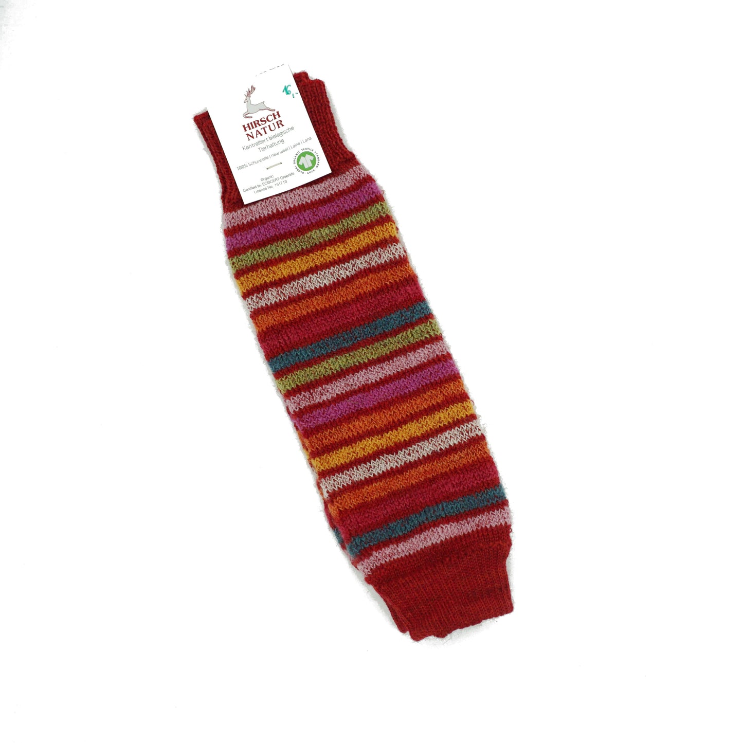 Hirsch Natur Stulpen klein Rot/Bunt