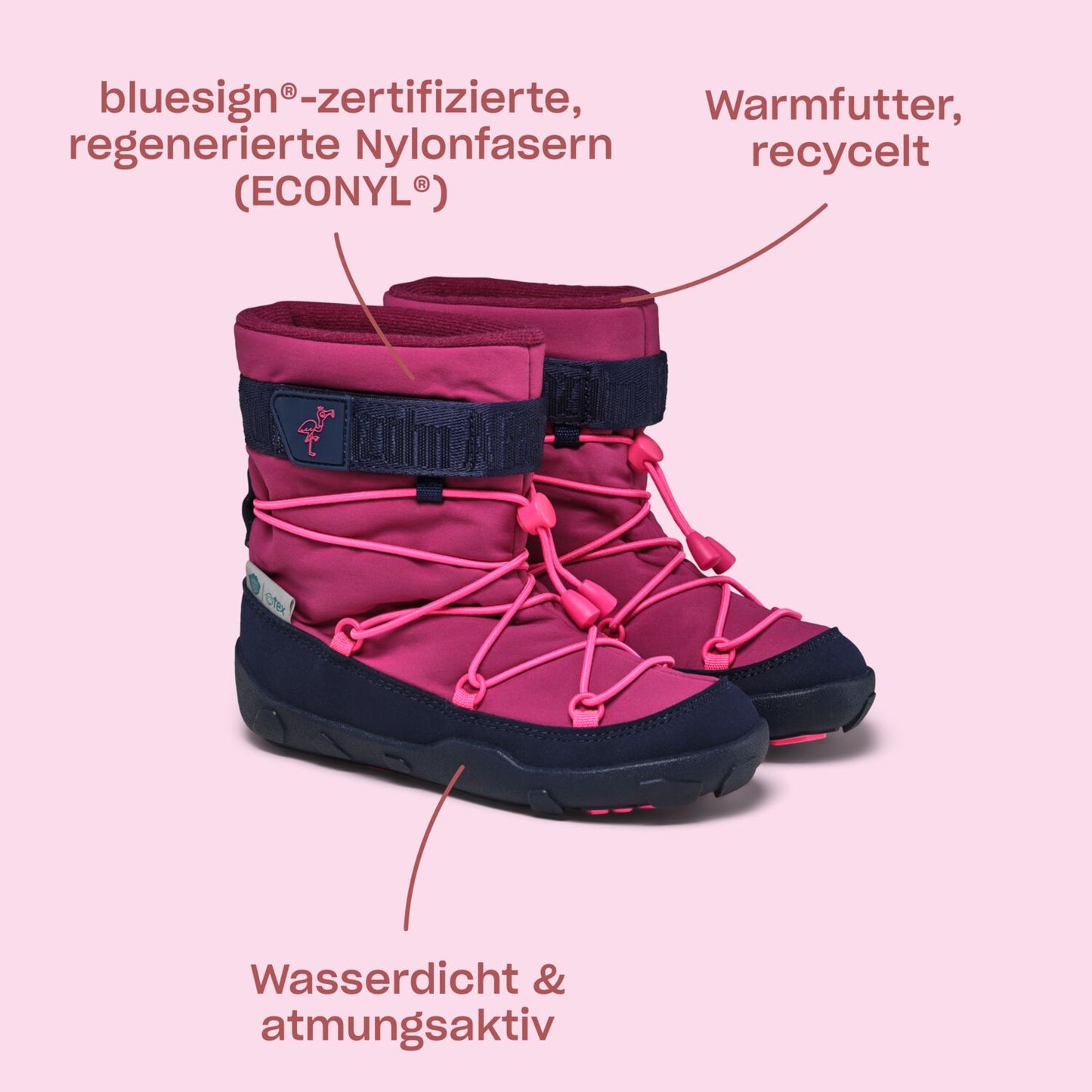 Affenzahn Schneestiefel Snowy Flamingo