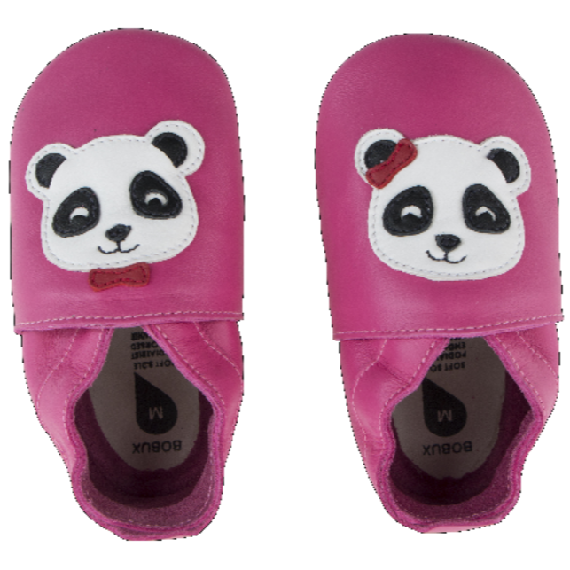 Bobux Soft Soles Panda Pink