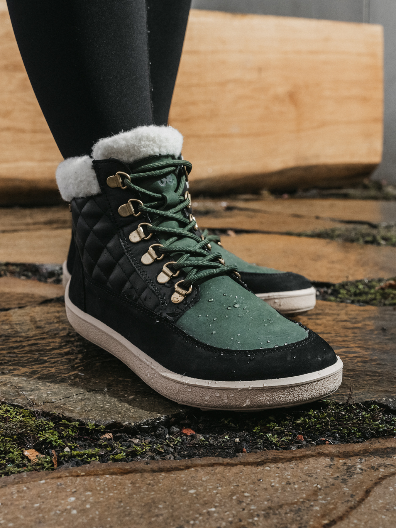 Belenka Olivia Black & Dark Green