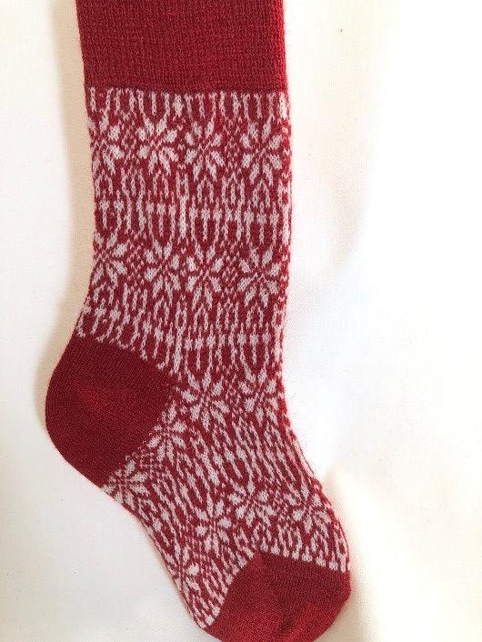 Hirsch Natur Norweger Sternenmuster Rot/Natur