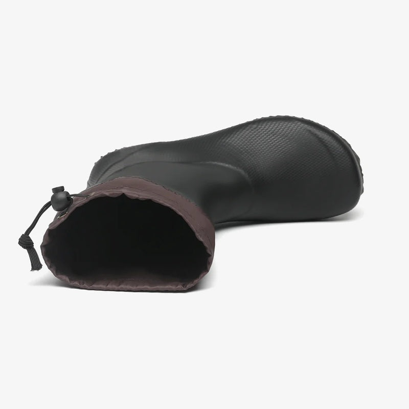 Saguaro Brisk I Black – faltbarer Barfuß-Gummistiefel