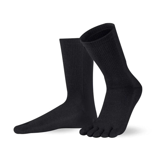 Knitido Zehensocken Cotton & Merino Schwarz