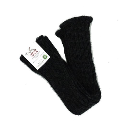 Hirsch Natur Stulpen Anthrazit