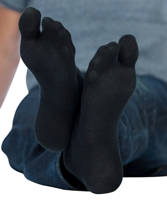 Knitido Tabi Kurzsocken Schwarz