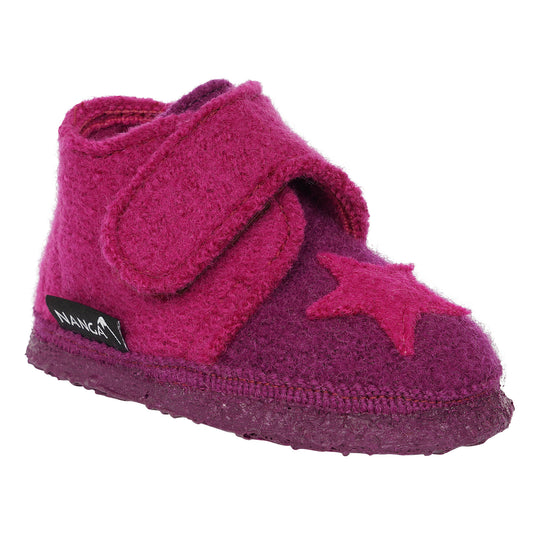 Nanga Hausschuh Stern Bordeaux
