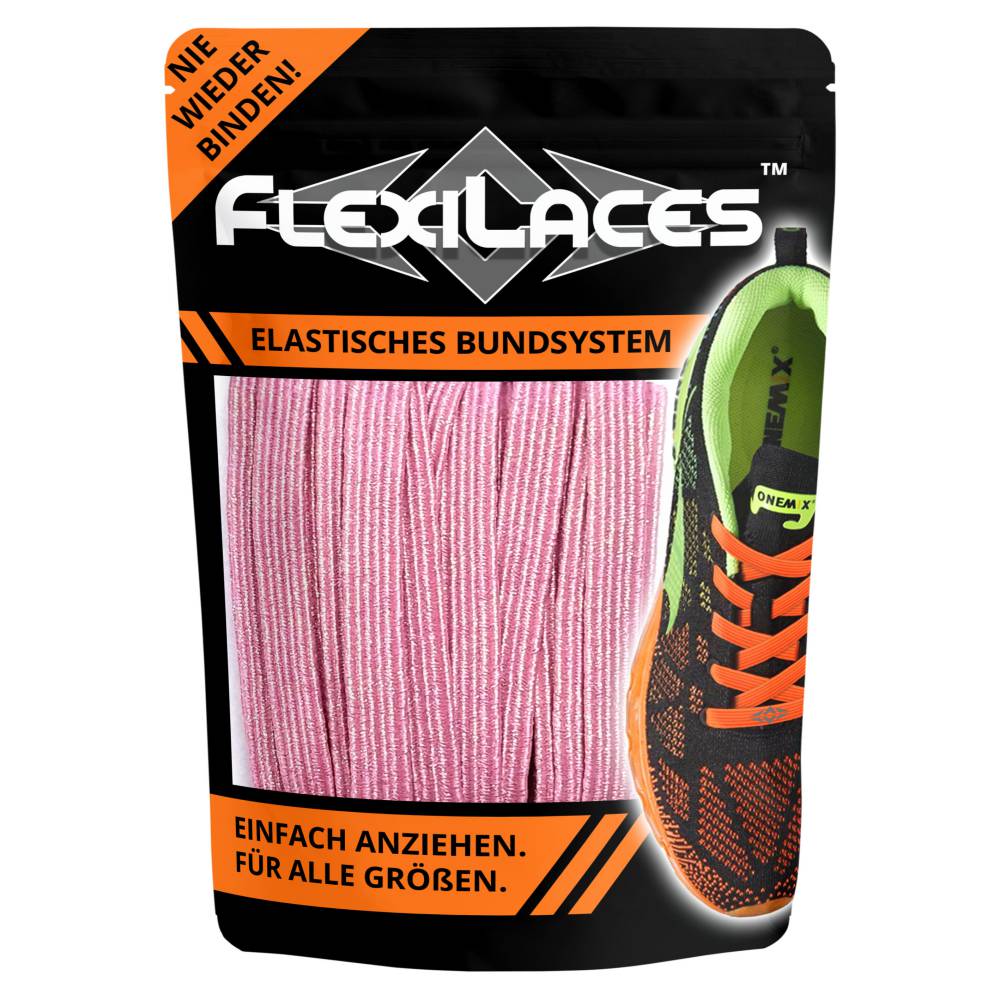 FlexiLaces Glitzer Pink