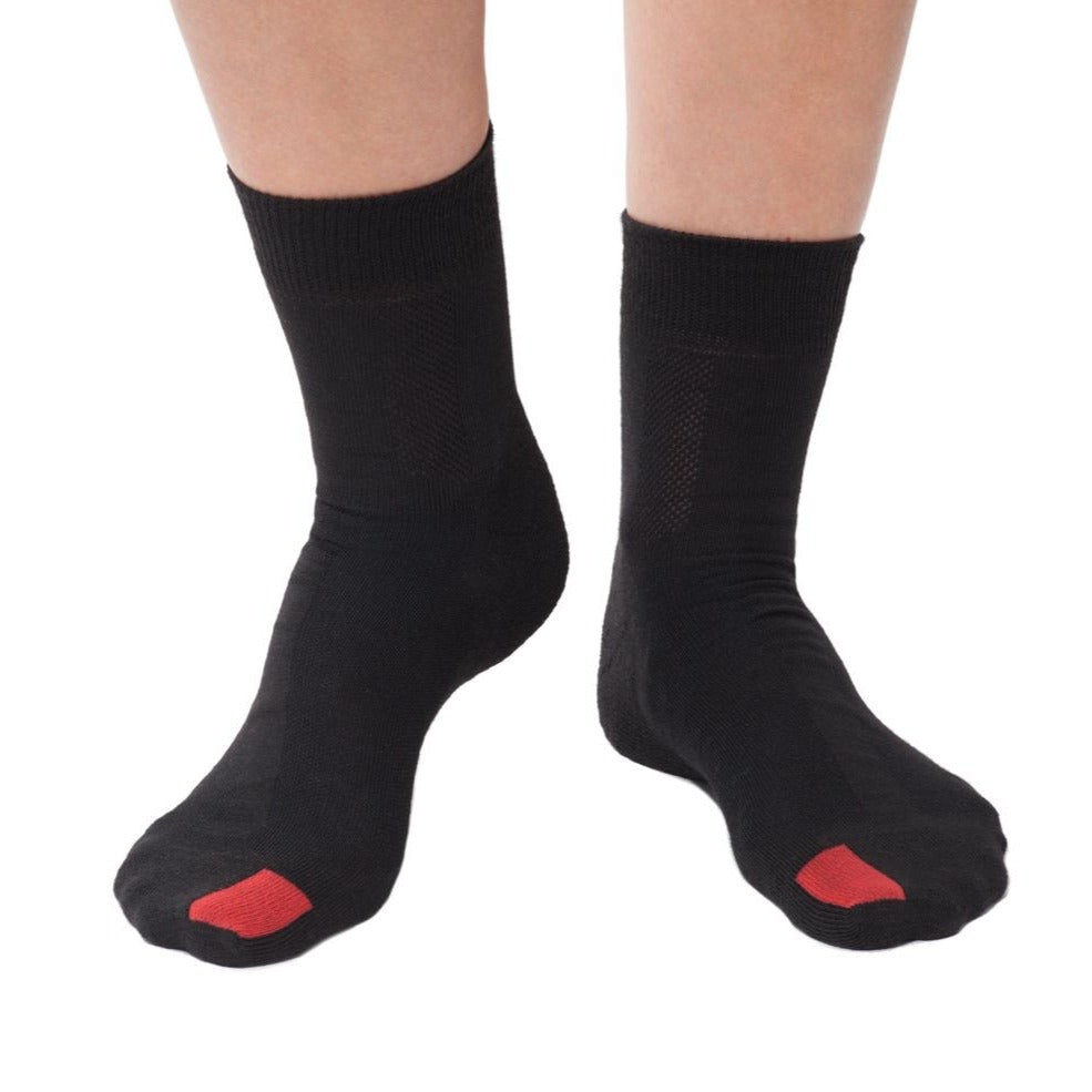 plus12socks Cotton Mittel Schwarz