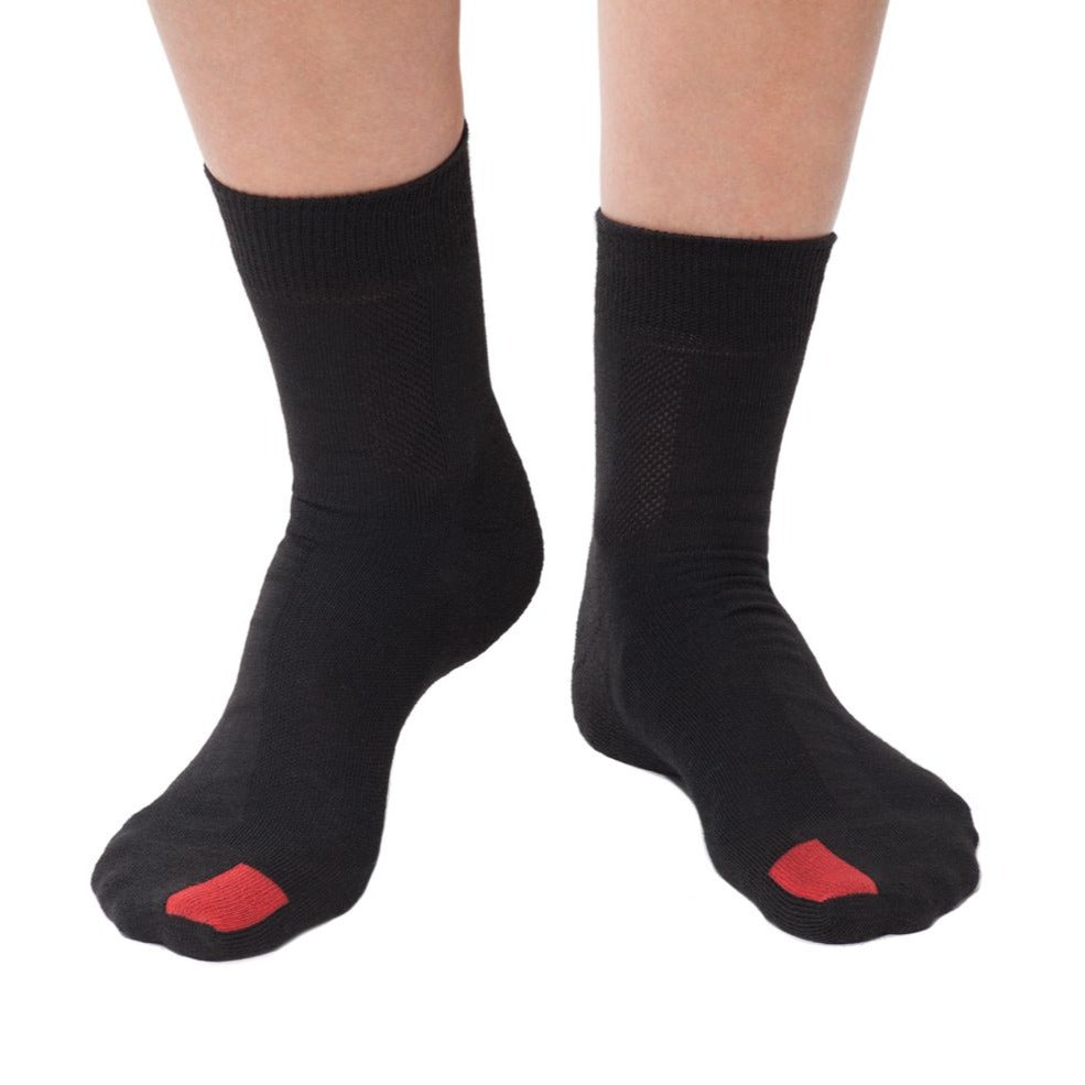 plus12socks Merino Mittel Schwarz
