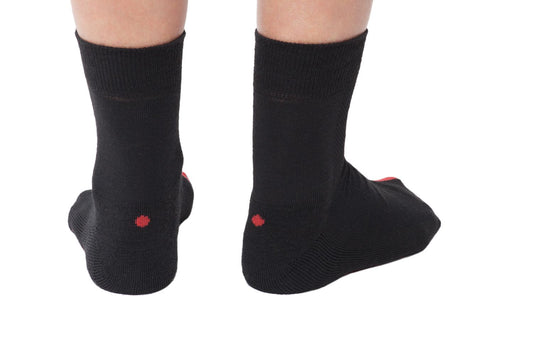 plus12socks Merino Mittel Schwarz
