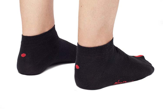 plus12socks Cotton Sneakers Kurz Schwarz