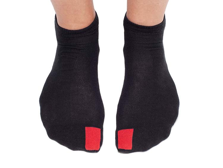 plus12socks Cotton Sneakers Kurz Schwarz