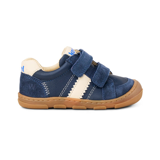 Koel Kobi W II Blue Barfußschuh für Kinder aus Glattleder