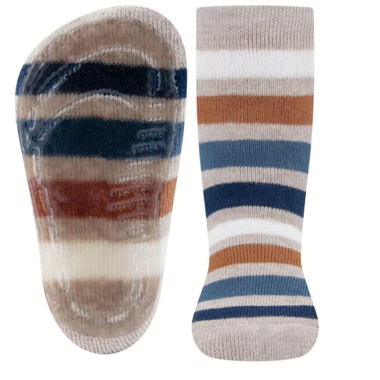 Ewers Stoppersocken Ringel Dunkelblau / Beige