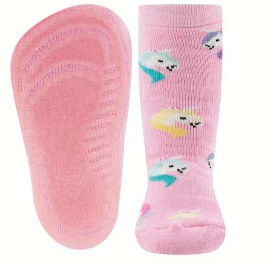 Ewers Stoppersocken Einhörner Iced Pink