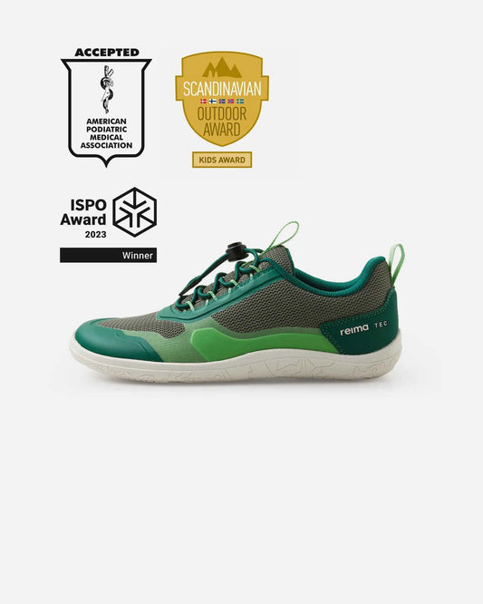 Reima Tallustelu Greyish Green – wetterfester Barfuß-Sneaker