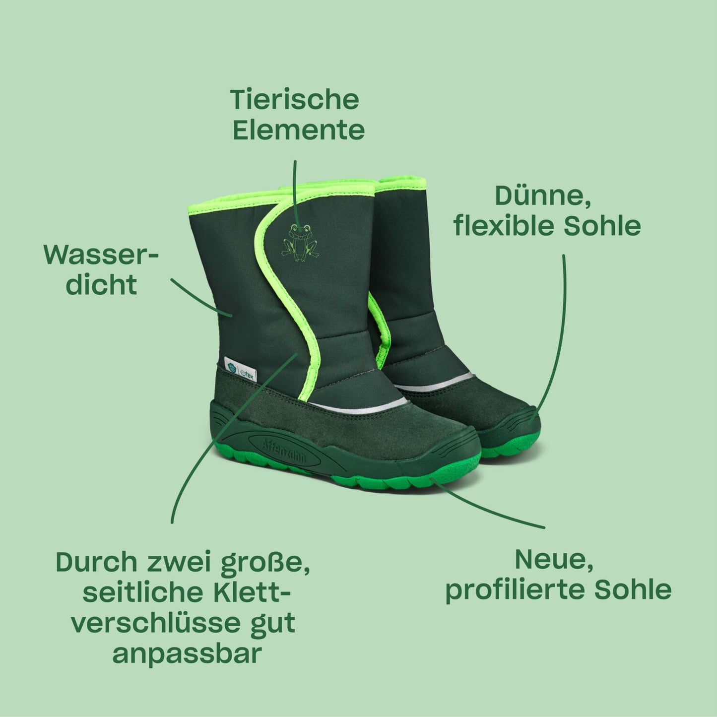 Affenzahn Schneestiefel Vegan Freezy Vogel