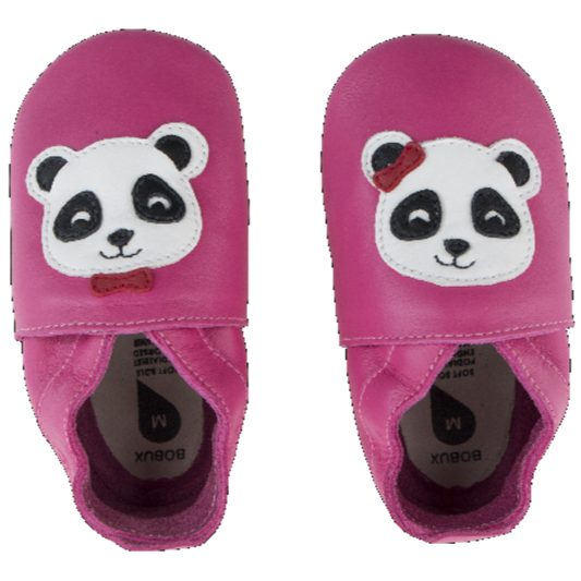 Bobux Soft Soles Panda Pink