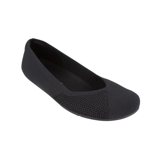 Xero Shoes Phoenix Knit Black Barfuß-Ballerina aus Strick