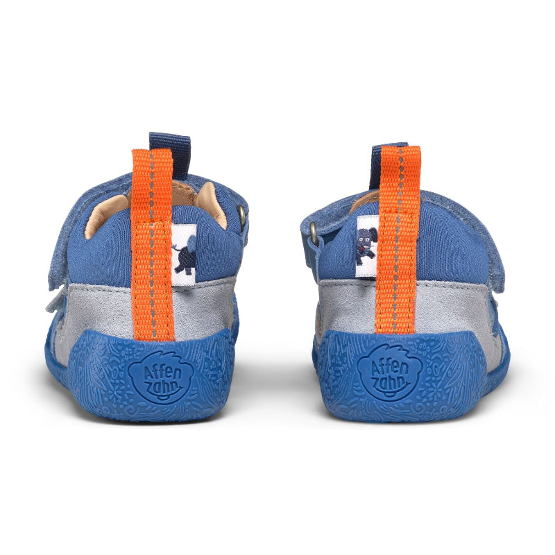 Affenzahn Sandale Leather Freely Elefant – weiche Lauflerner-Barfußsandale