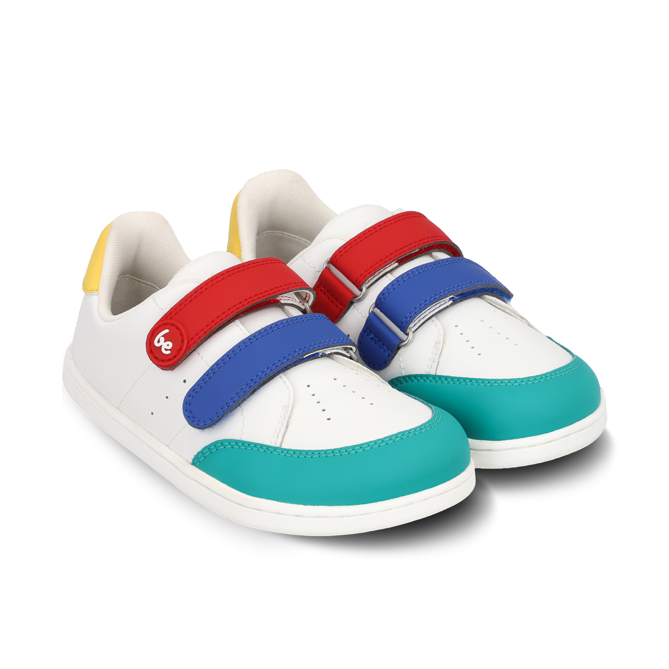 Be Lenka Energise Kids White & Multicolour Barfuß-Sneaker für Kinder