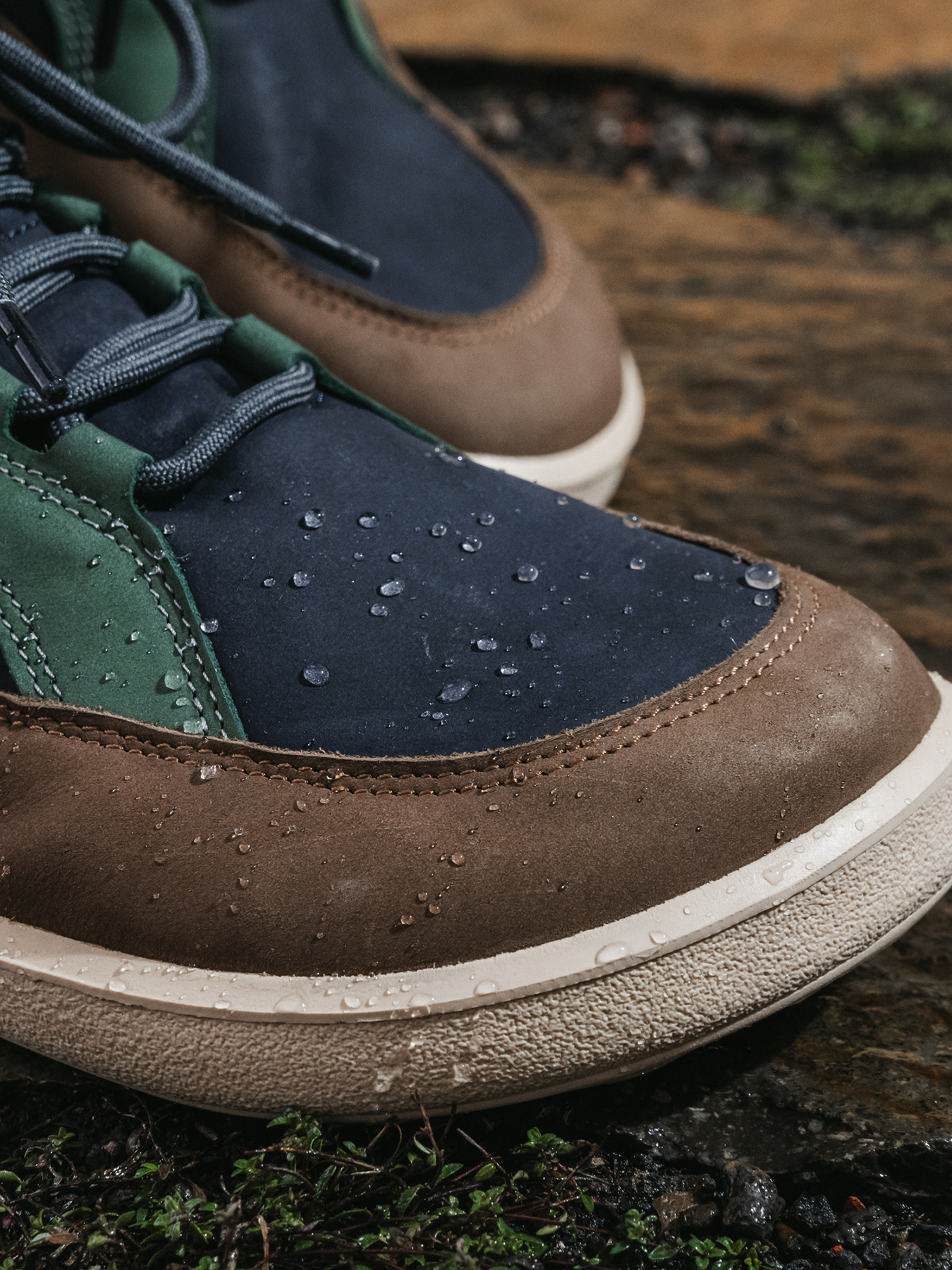 Belenka York Navy, Brown & Beige