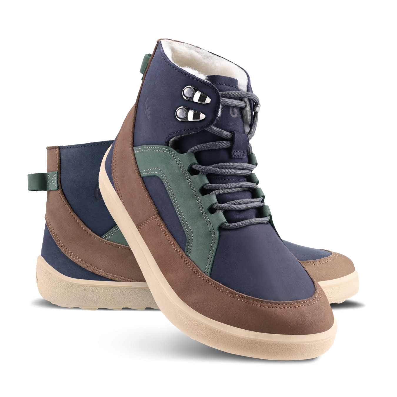 Belenka York Navy, Brown & Beige