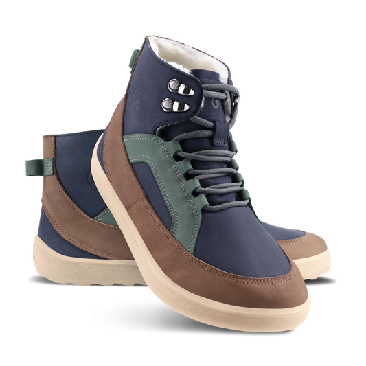Belenka York Navy, Brown & Beige