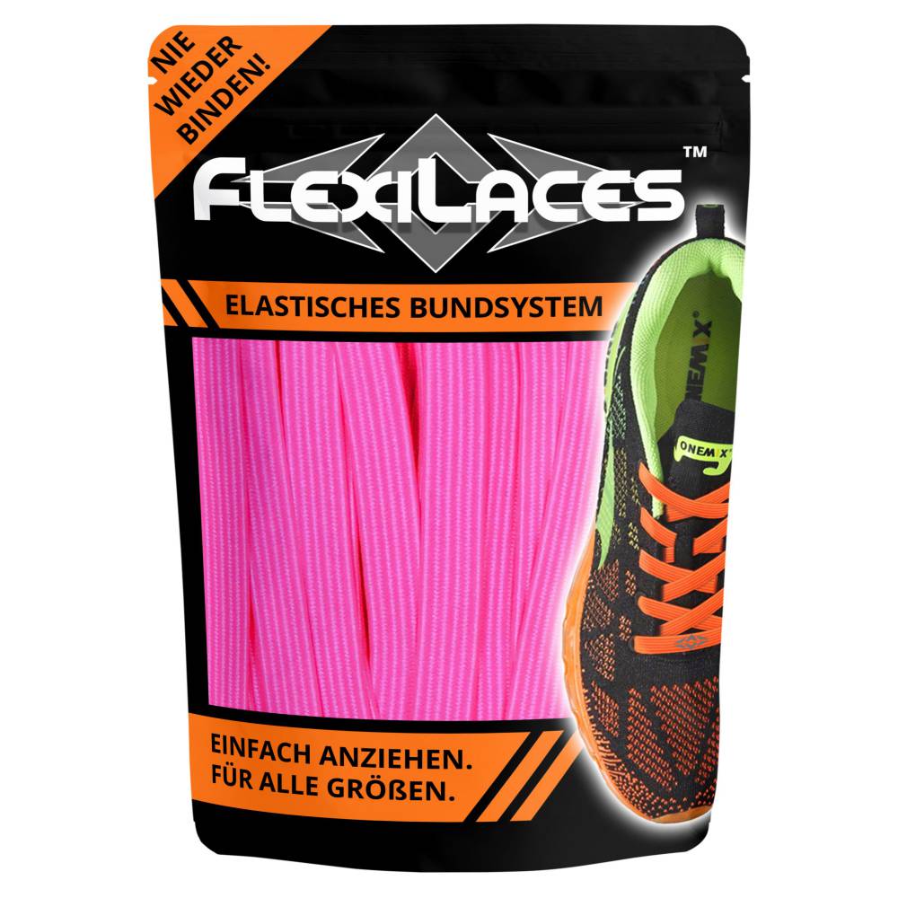 FlexiLaces Neon Pink