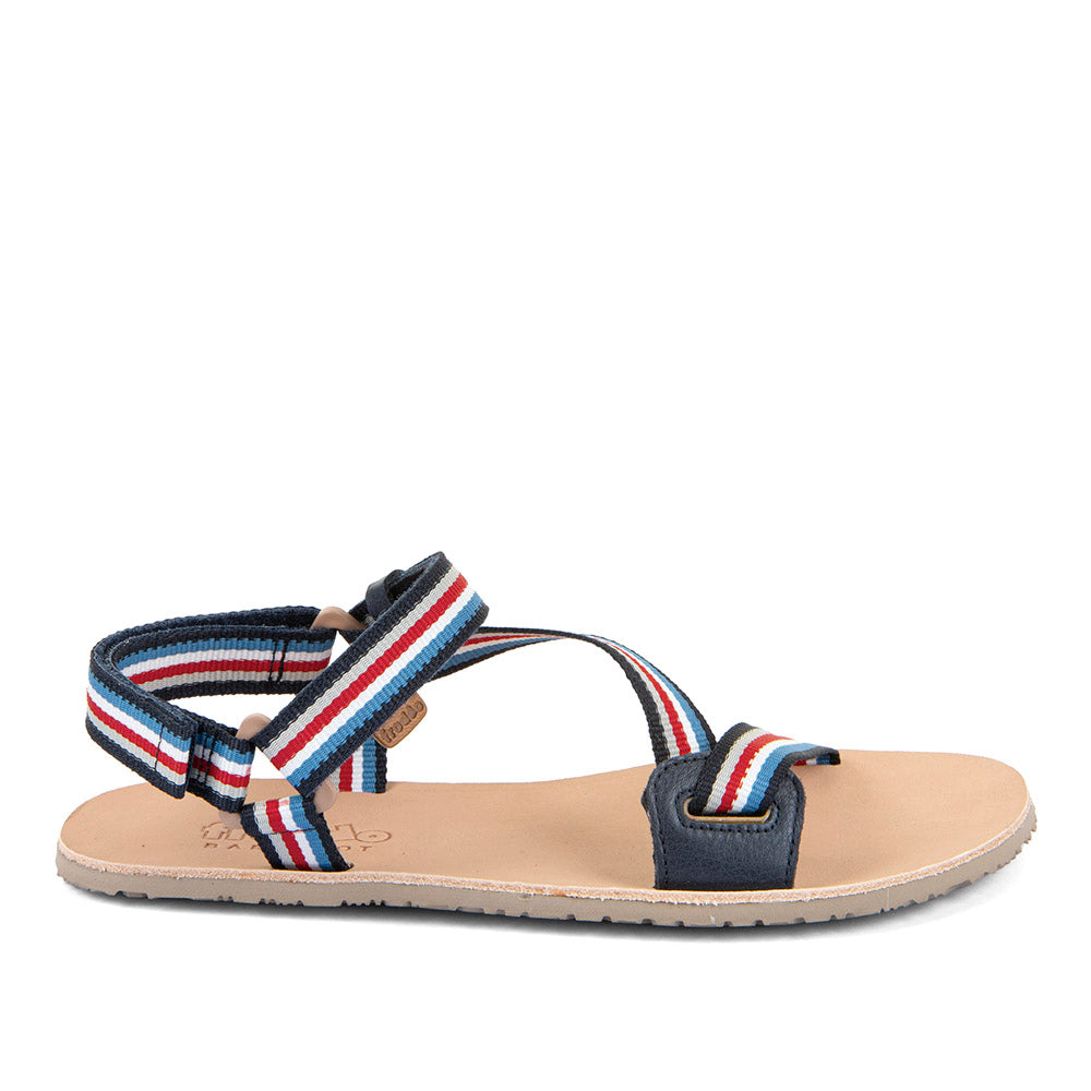 Flexible Barfuß-Sandale für Erwachsene Froddo Flexy Straps Blue / Red