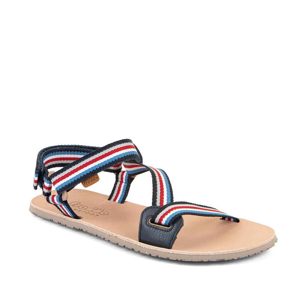 Froddo Barefoot Flexy Straps Blue / Red Barfuß-Sandale für Erwachsene