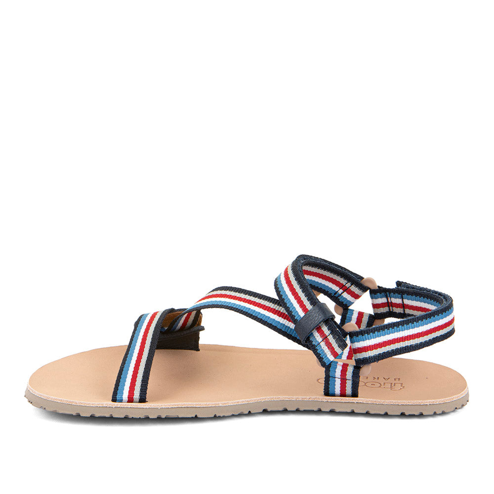 FRODDO Barefoot Flexy Straps Blue / Red – ultraflexible Barfuß-Sandale