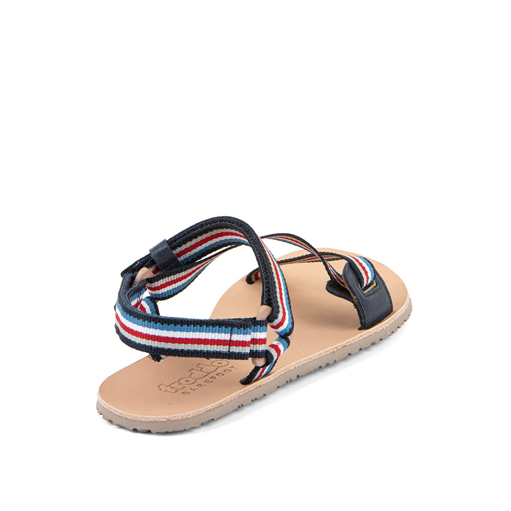 FRODDO Barefoot Flexy Straps Blue / Red – ultraflexible Barfuß-Sandale