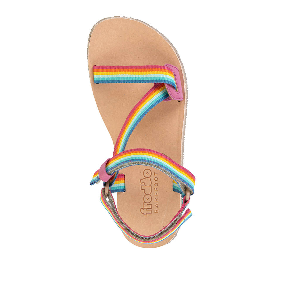 Multicolor-Textilriemen der Froddo Barefoot Flexy Straps Barfuß-Sandale