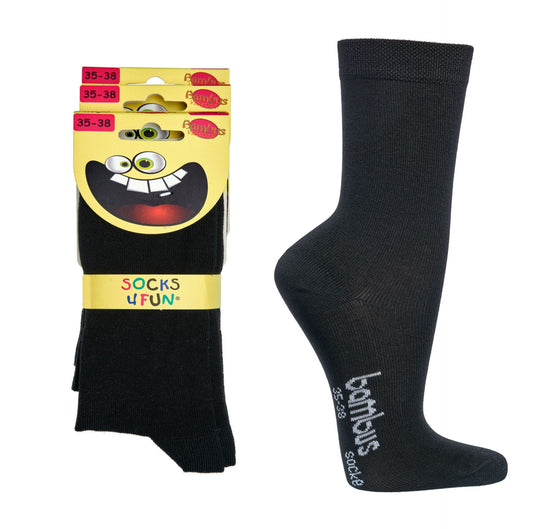 3er-Pack Kindersocken aus Bambus-Viskose
