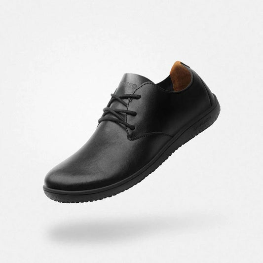 Saguaro Dream III Black Barfuß-Businessschuh vegan