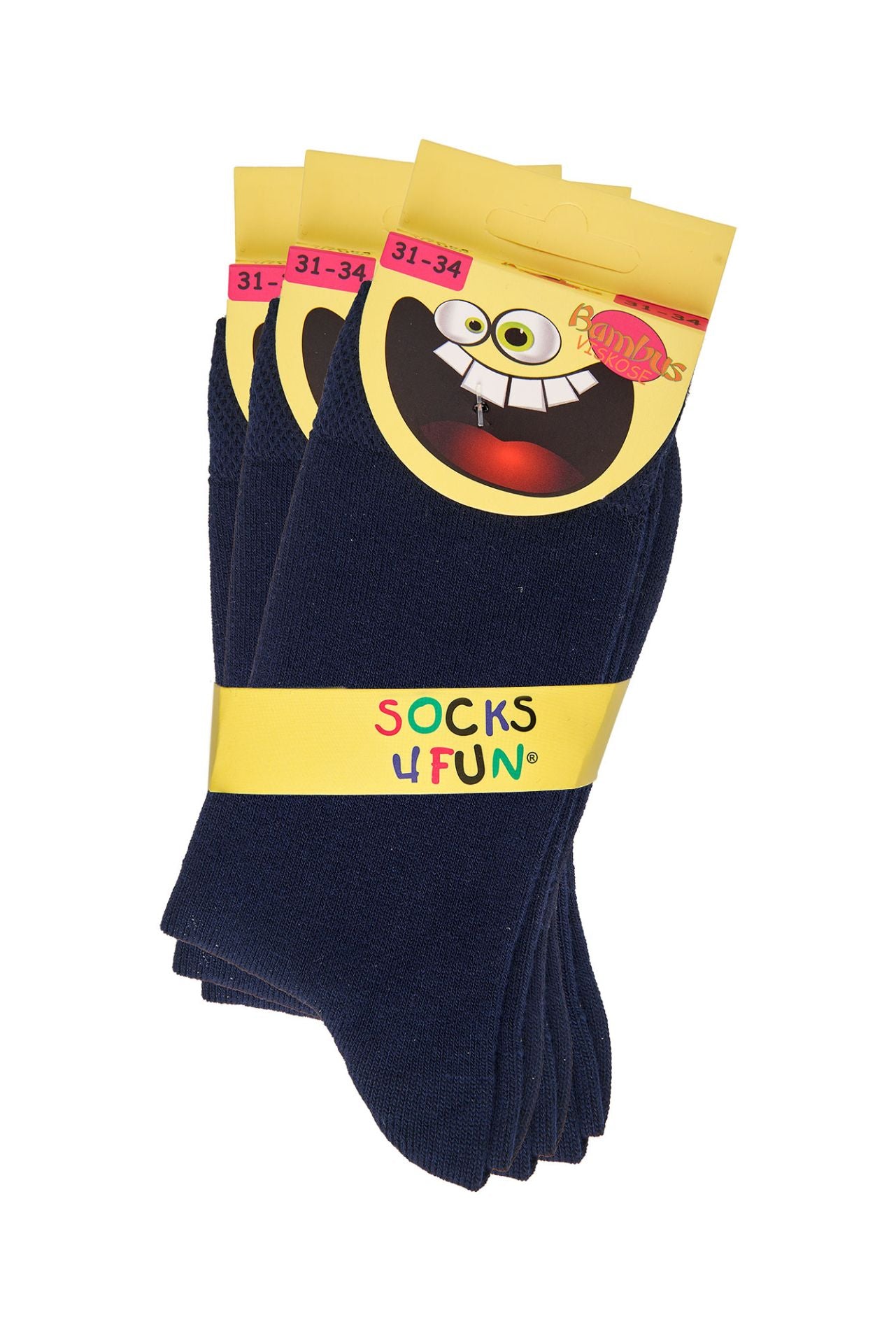 3er-Pack Kindersocken aus Bambus-Viskose
